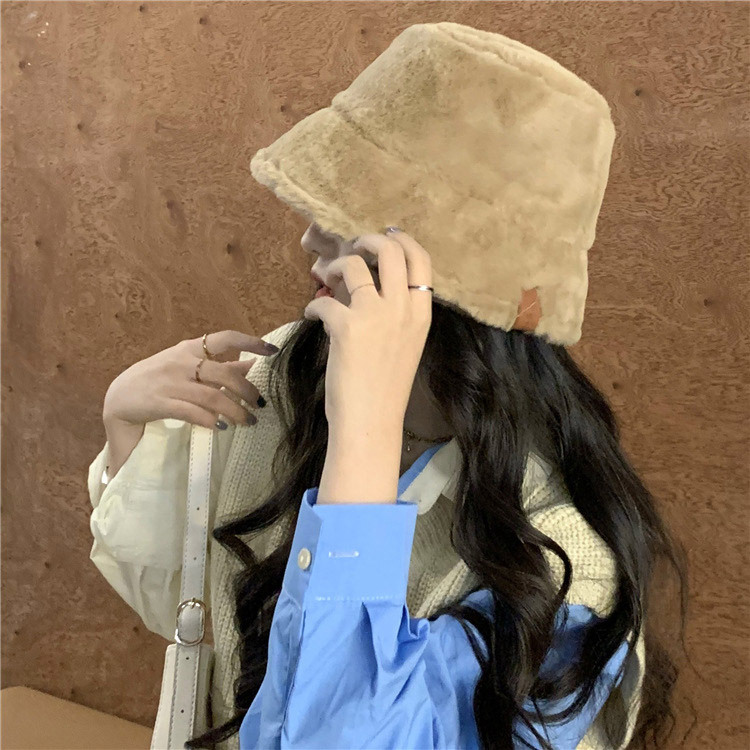 帽子 レディース ボア ファー ハット バケットハット ファーハット 韓国 送料無料 Dazzle ダズル