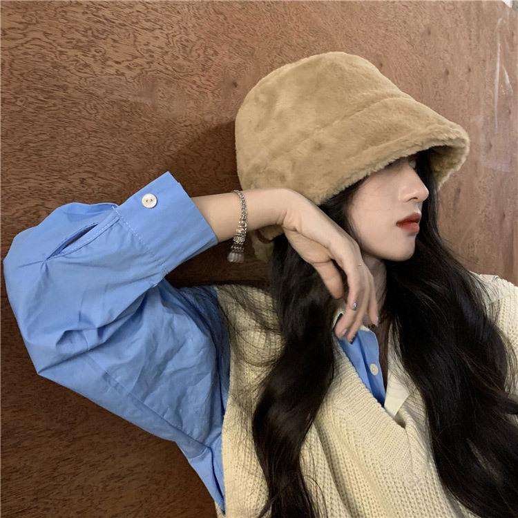 帽子 レディース ボア ファー ハット バケットハット ファーハット 韓国 送料無料 Dazzle ダズル