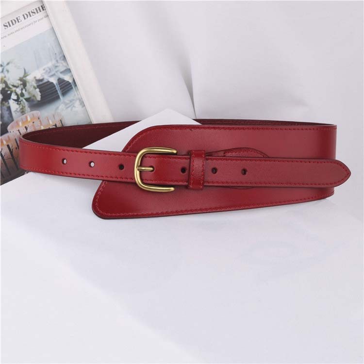 ベルト レディース 太 本革 おしゃれ 幅広 リアル レザー レザーベルト ワイド 太ベルト 牛革 Dazzle ダズル