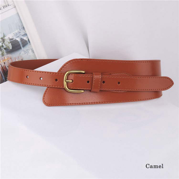 ベルト レディース 太 本革 おしゃれ 幅広 リアル レザー レザーベルト ワイド 太ベルト 牛革 Dazzle ダズル