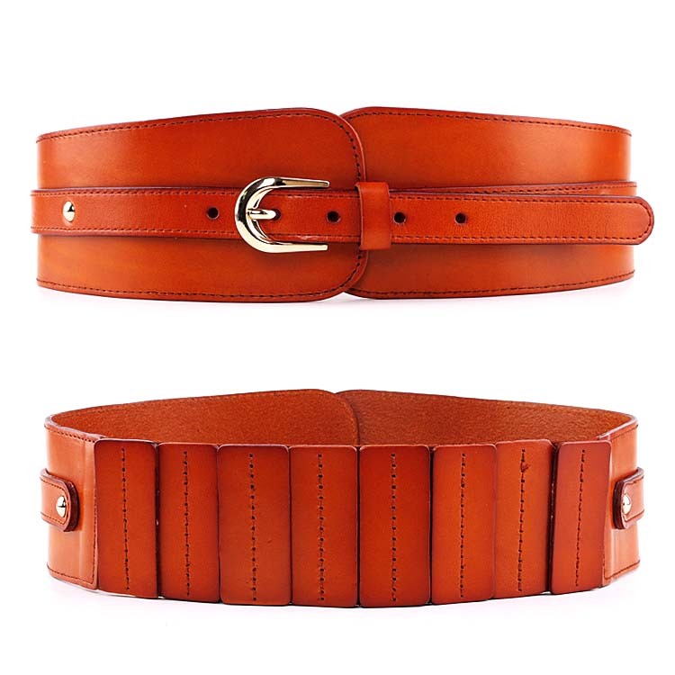 ベルト レディース 太 本革 おしゃれ 幅広 リアル レザー レザーベルト ワイド 太ベルト 牛革 Dazzle ダズル