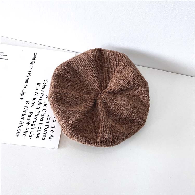 ベレー帽ニット 帽子 レディース メンズ ユニセックス レトロ 無地 おしゃれ かわいい ニット帽 韓国 パープル キャメル ベージュ Dazzle ダズル