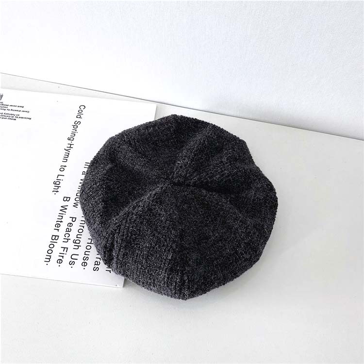 ベレー帽ニット 帽子 レディース メンズ ユニセックス レトロ 無地 おしゃれ かわいい ニット帽 韓国 パープル キャメル ベージュ Dazzle ダズル