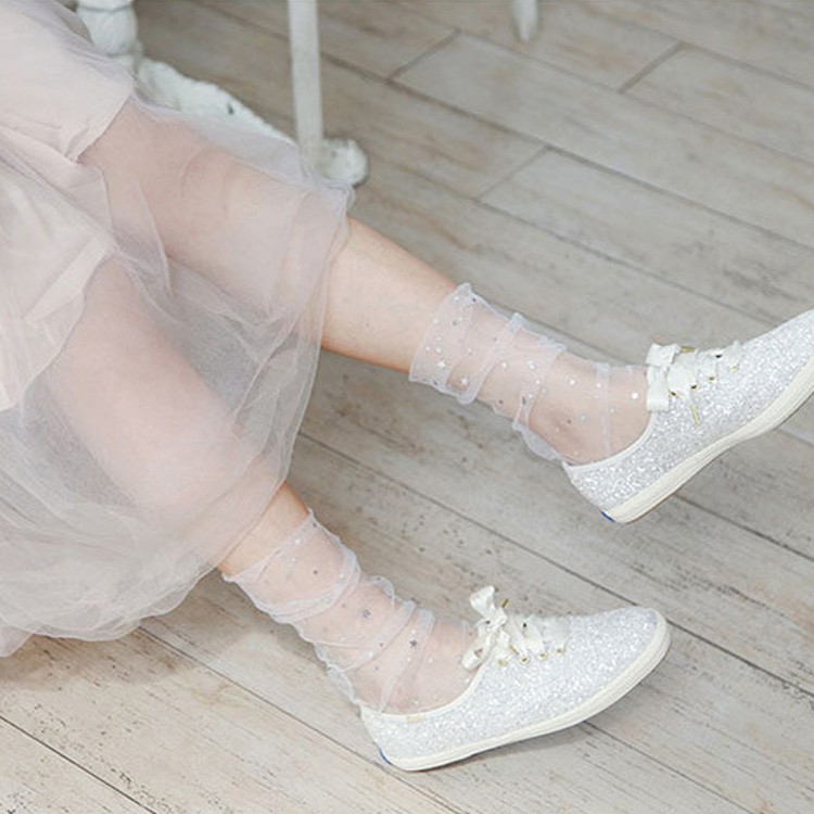 シースルー ソックス レディース メッシュ レース 韓国 送料無料 Dazzle ダズル