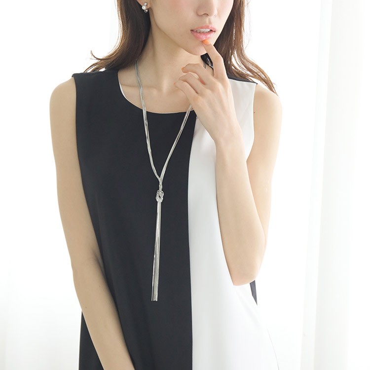 チェーン ネックレス チェーンネックレス ロングネックレス アクセサリー パーティ フォーマル 韓国 送料無料 Dazzle ダズル