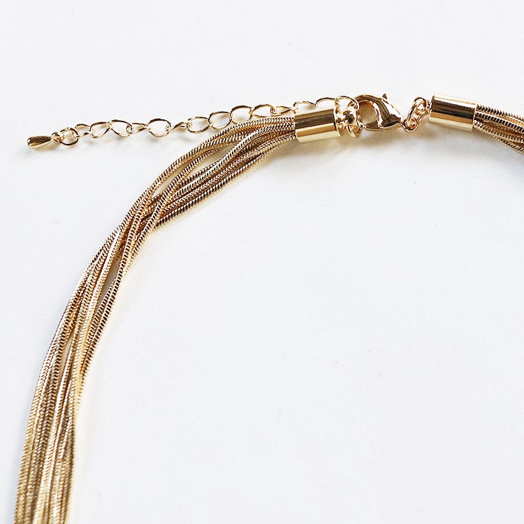 チェーン ネックレス チェーンネックレス ロングネックレス アクセサリー パーティ フォーマル 韓国 送料無料 Dazzle ダズル