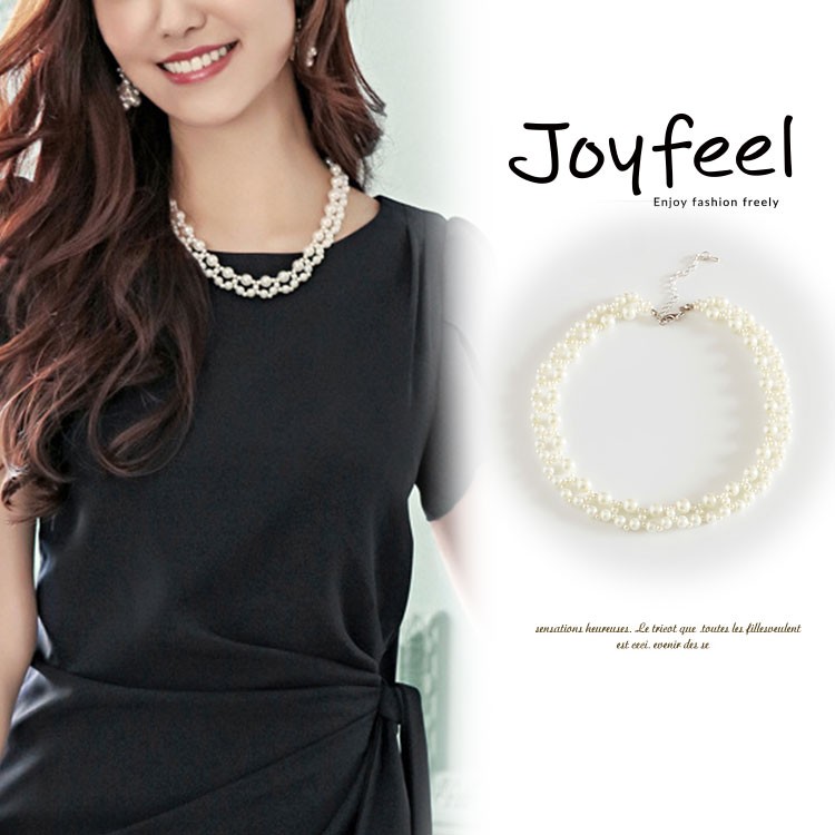 パール ネックレス パールネックレス アクセサリー パーティ フォーマル 韓国 送料無料 Dazzle ダズル