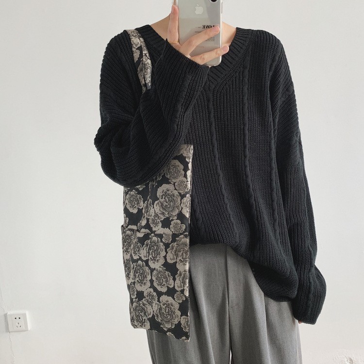 ケーブルニット レディース ニット トップス オーバーサイズ 韓国 送料無料 Dazzle ダズル