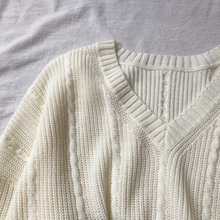 ケーブルニット レディース ニット トップス オーバーサイズ 韓国 送料無料 Dazzle ダズル
