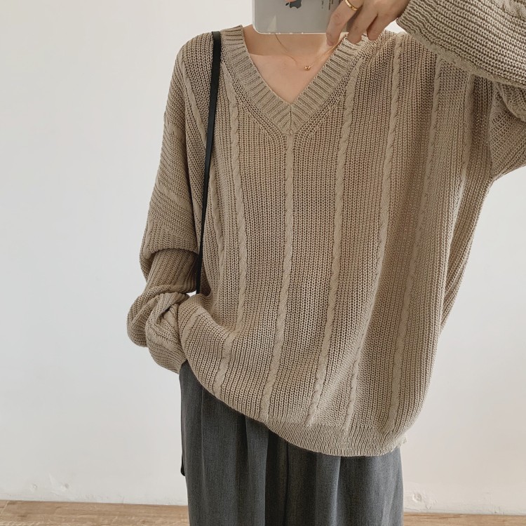 ケーブルニット レディース ニット トップス オーバーサイズ 韓国 送料無料 Dazzle ダズル