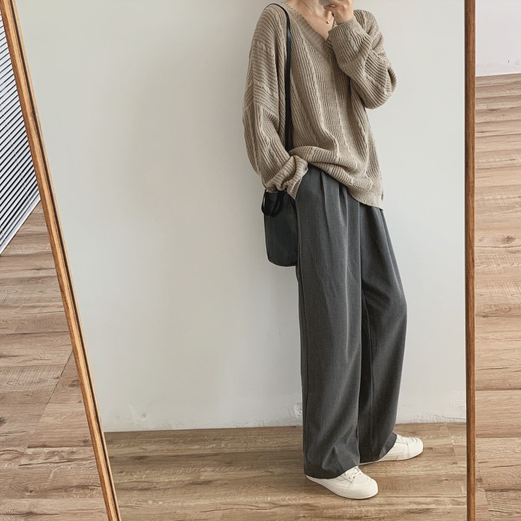 ケーブルニット レディース ニット トップス オーバーサイズ 韓国 送料無料 Dazzle ダズル