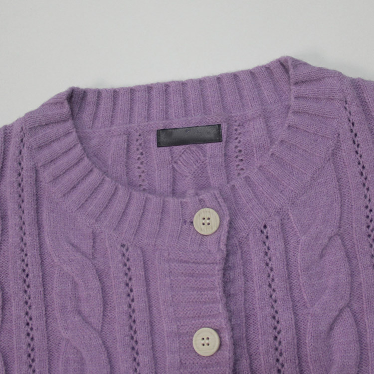 カーディガン ケーブル編み レディース ケーブルニット ゆったり 秋冬 韓国 Dazzle ダズル