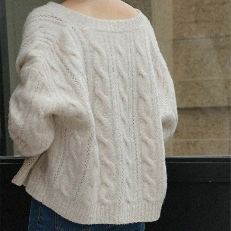 カーディガン ケーブル編み レディース ケーブルニット ゆったり 秋冬 韓国 Dazzle ダズル