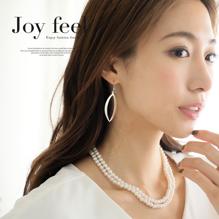 ピアス 揺れる シルバー フープ リング フープ リング レディース メール便送料無料 Dazzle ダズル