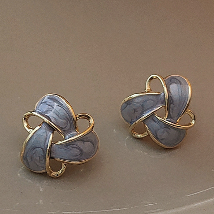 ピアス レディース 大きめ 大ぶり インクアート 花 かわいい エレガント おしゃれ きらきら きれいめ パープル ゴールド 春 夏   ジョイフィール joyfeel