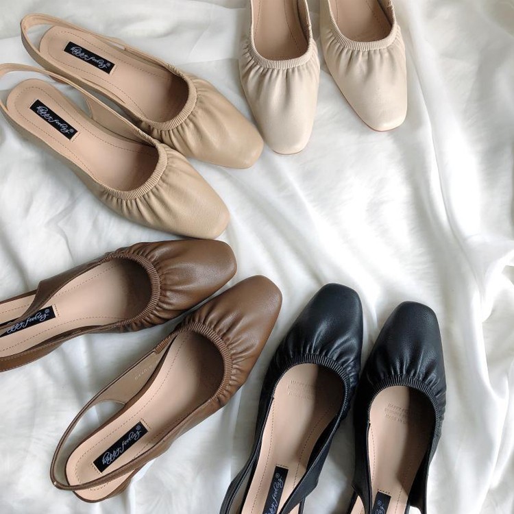 サンダル ギャザー レディース スクエアトゥ フラットサンダル 韓国 Dazzle ダズル