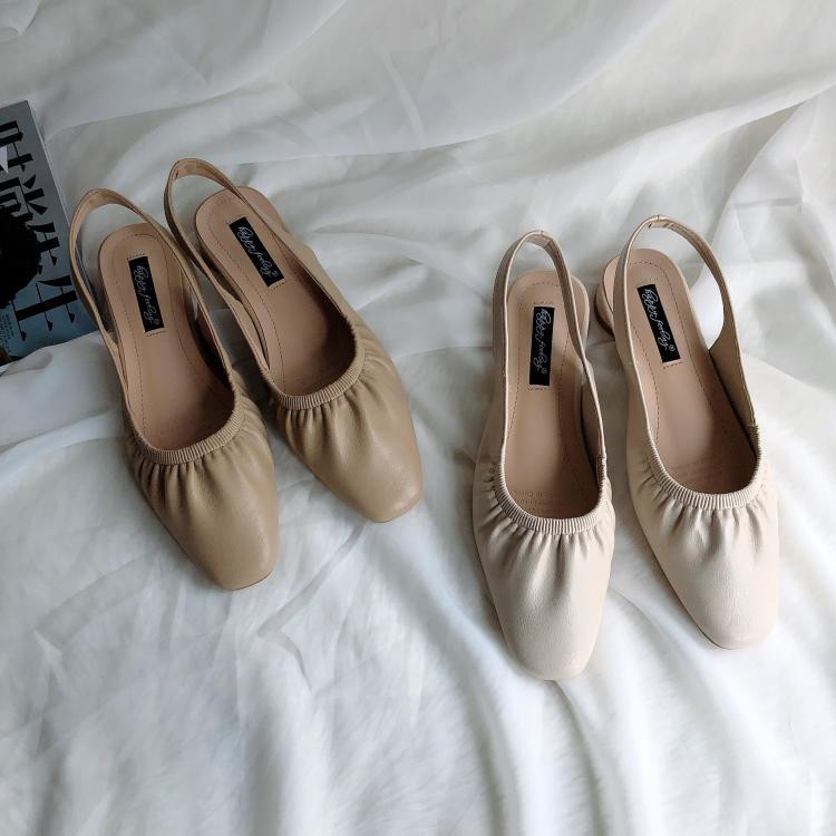 サンダル ギャザー レディース スクエアトゥ フラットサンダル 韓国 Dazzle ダズル