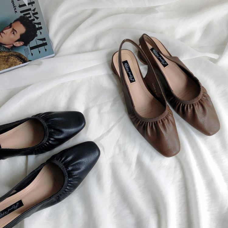 サンダル ギャザー レディース スクエアトゥ フラットサンダル 韓国 Dazzle ダズル