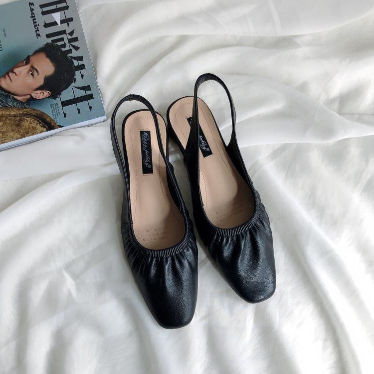 サンダル ギャザー レディース スクエアトゥ フラットサンダル 韓国 Dazzle ダズル