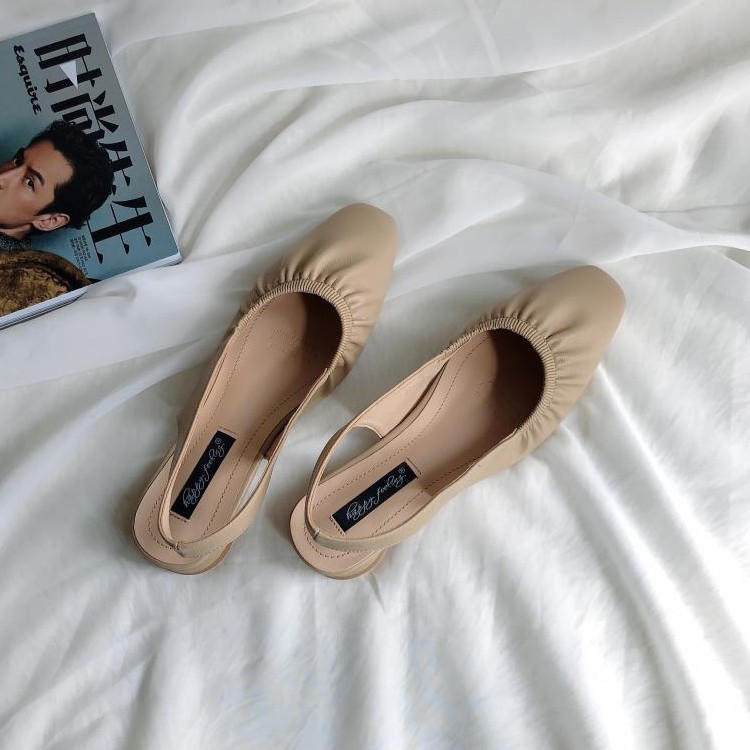 サンダル ギャザー レディース スクエアトゥ フラットサンダル 韓国 Dazzle ダズル