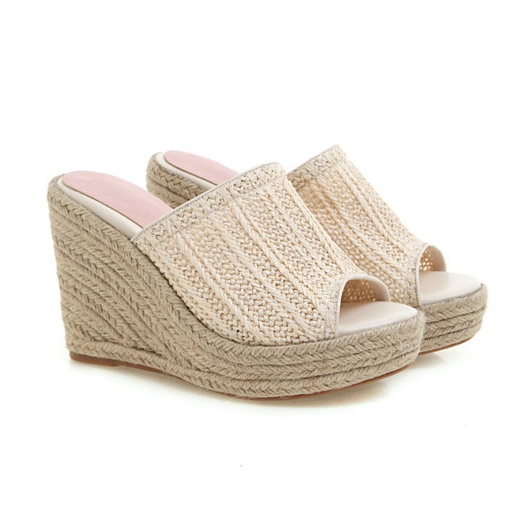 サンダル ウエッジソール 編み レディース 厚底サンダル 韓国 Dazzle ダズル