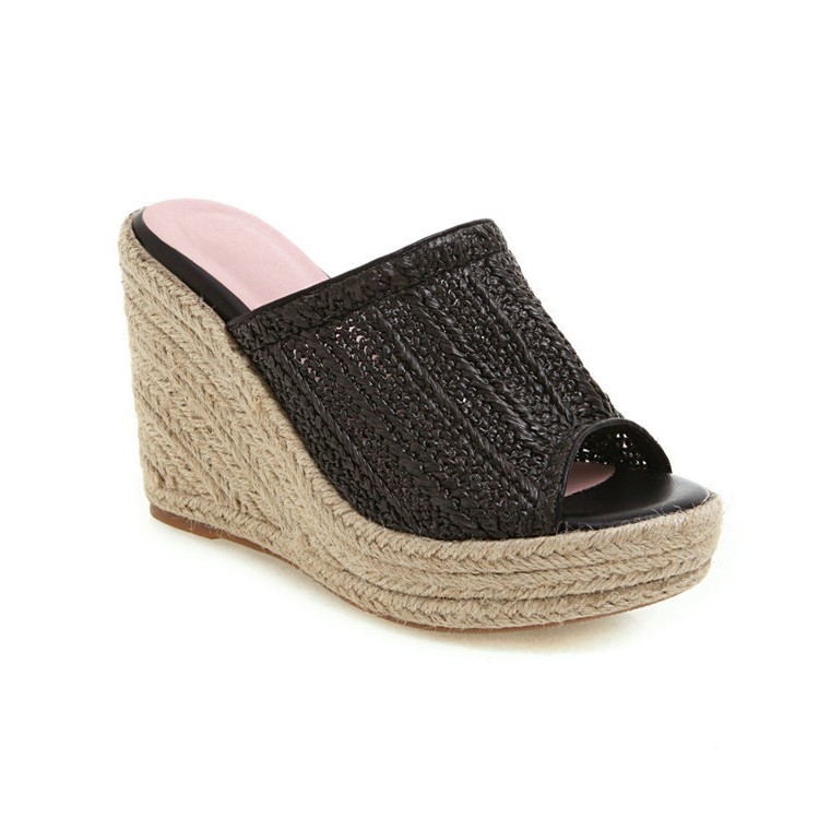 サンダル ウエッジソール 編み レディース 厚底サンダル 韓国 Dazzle ダズル