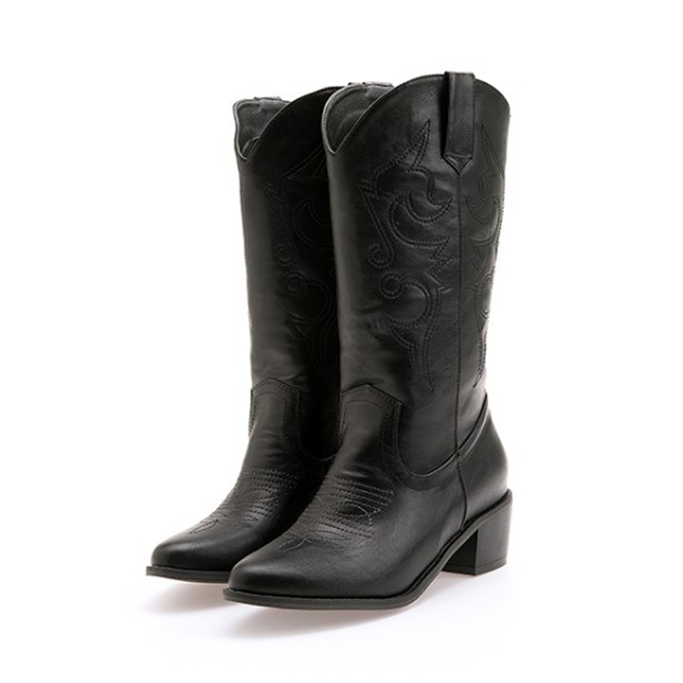 ロングブーツ レディース ブーツ ウエスタンブーツ ジョッキーブーツ 韓国 Dazzle ダズル