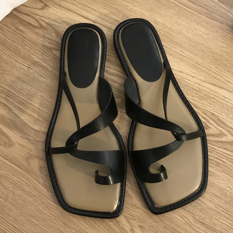 サンダル レディース フラット ビーチサンダル トングサンダル 親指リング 親指 リング クロス バイカラー ぺたんこ フラットサンダル おしゃれ Dazzle ダズル