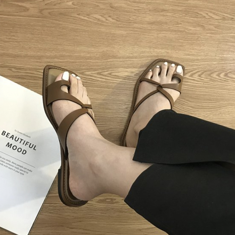 サンダル レディース フラット ビーチサンダル トングサンダル 親指リング 親指 リング クロス バイカラー ぺたんこ フラットサンダル おしゃれ Dazzle ダズル