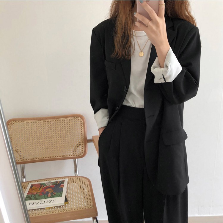 スーツ パンツ レディース パンツスーツ ワイドパンツ 黒 卒園式 卒業式 入学式 OL オフフィス 韓国 ジョイフィール joyfeel