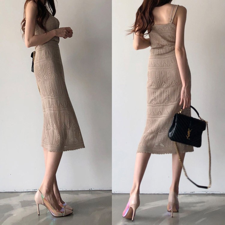 ビスチェ クロシェ レディース セクシー レース モカ 白 韓国ファッション ジョイフィール joyfeel