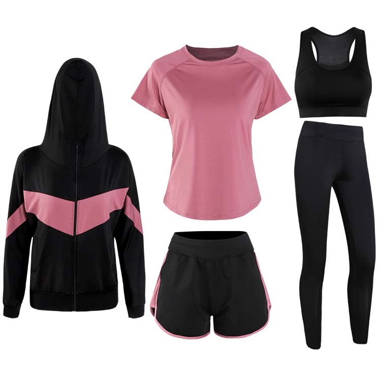 5点セット スポーツウェア レディース 上下セット 上下 セット ヨガ ジョギング ジム Dazzle ダズル