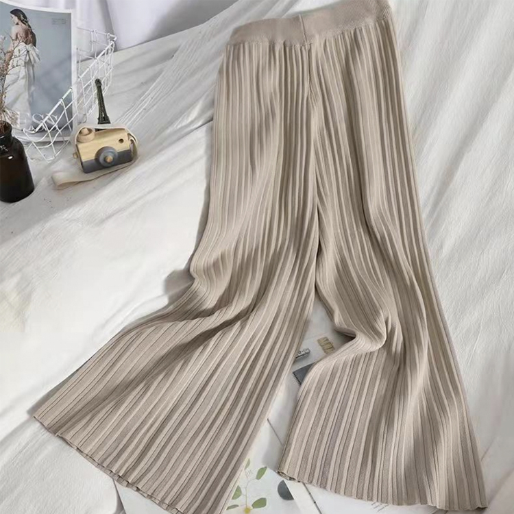 セットアップ レディース サマーニット 半袖 トップス Vネック ワイドパンツ 9分丈 夏 春 無地 フレンチスリーブ エレガント おし Dazzle ダズル