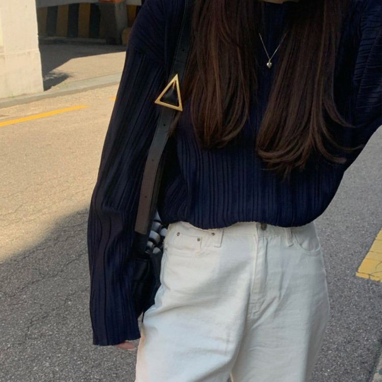 ブラウス レディース プリーツ エレガント きれい色 くすみカラー 韓国 送料無料 Dazzle ダズル