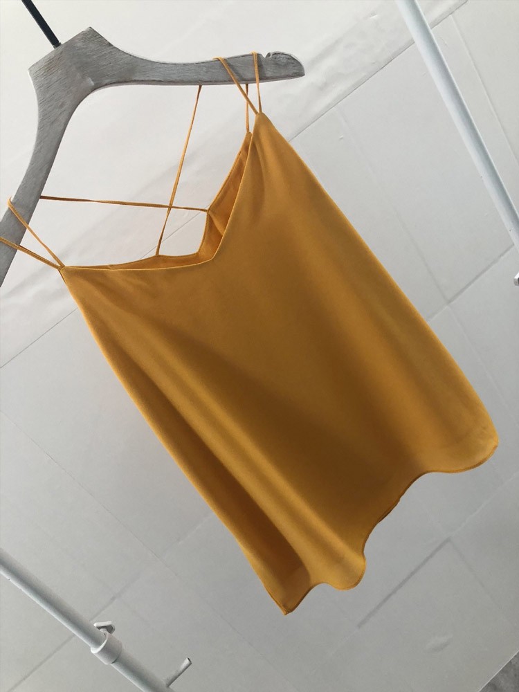 シフォン タンクトップ 大人 インナー ノースリーブ キャミソール Dazzle ダズル