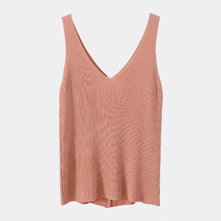 ニット キャミソール フロントボタン トップス レディース 韓国ファッション ジョイフィール Joyfeel