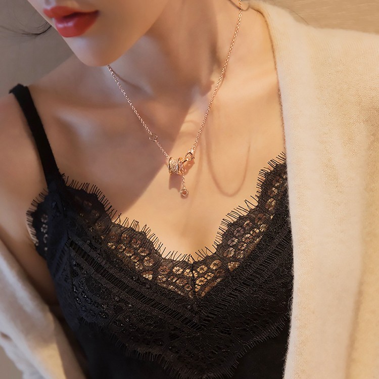 レース キャミソール レディース Vネック 無地 韓国ファッション 送料無料 Dazzle ダズル