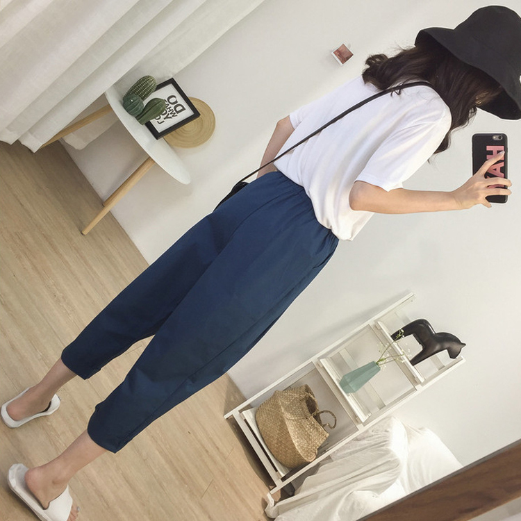 Tシャツ 半袖 レディース Uネック 韓国 送料無料 ジョイフィール joyfeel