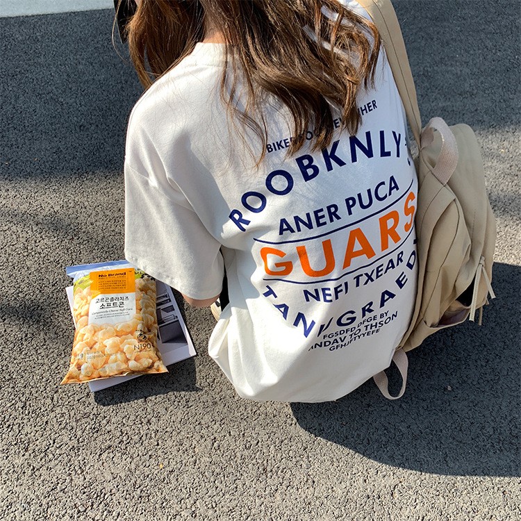 Tシャツ レディース プリント ゆったり オーバーサイズ 韓国 送料無料 ジョイフィール joyfeel