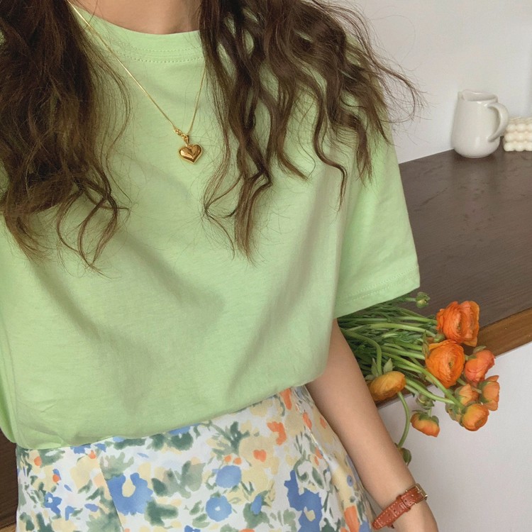 Tシャツ レディース 半袖 プリント 韓国 送料無料 ジョイフィール joyfeel