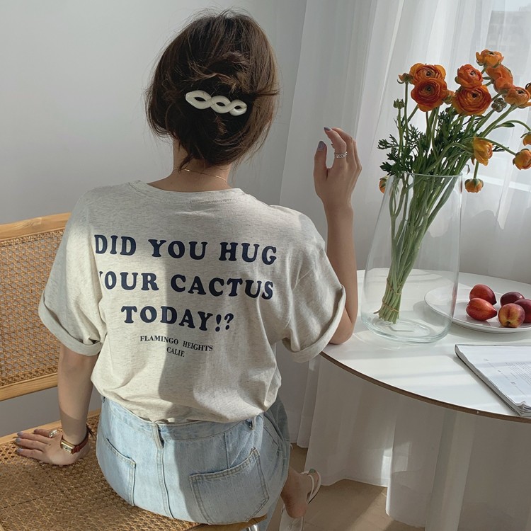 Tシャツ レディース 半袖 プリント 韓国 送料無料 ジョイフィール joyfeel