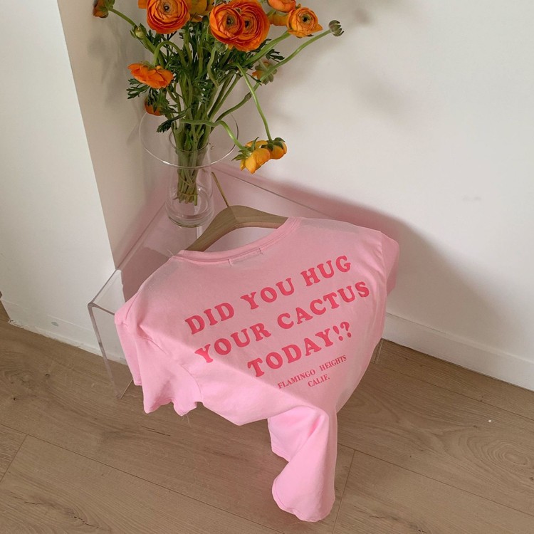 Tシャツ レディース 半袖 プリント 韓国 送料無料 ジョイフィール joyfeel