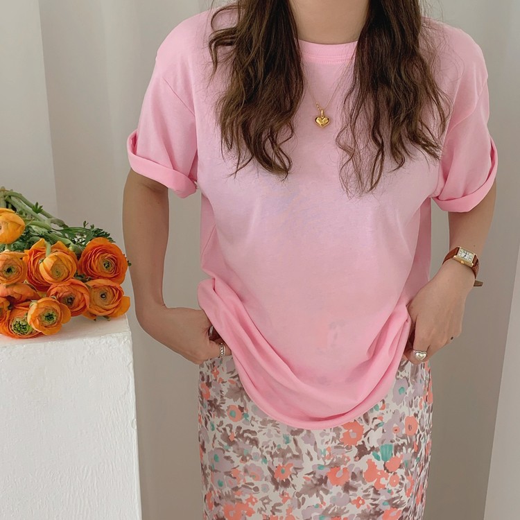 Tシャツ レディース 半袖 プリント 韓国 送料無料 ジョイフィール joyfeel