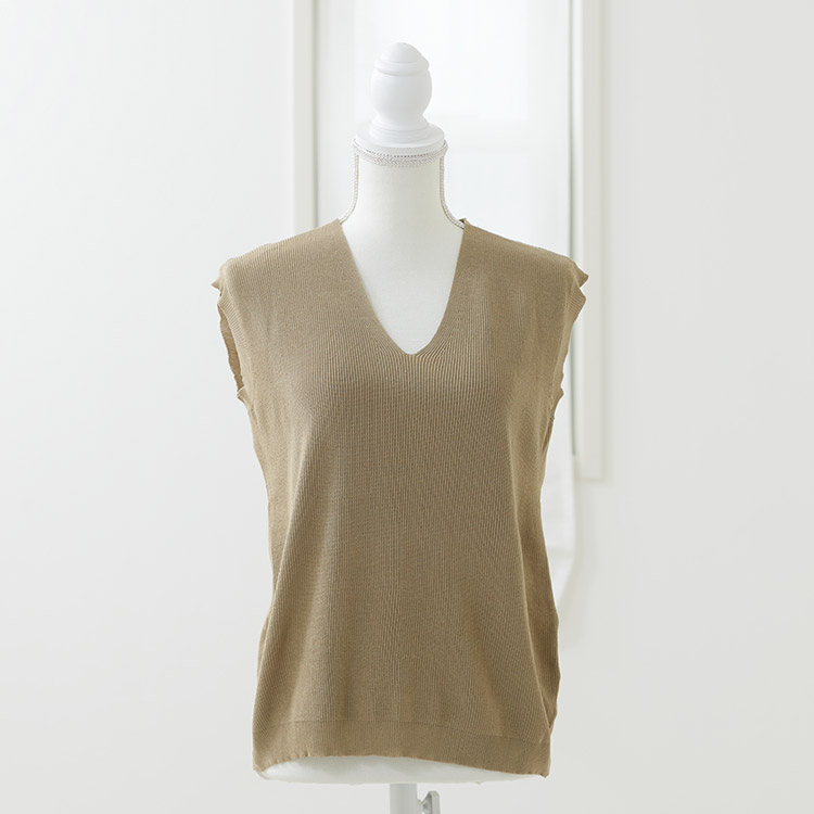 フレンチスリーブ ニット レディース トップス 韓国 送料無料 ジョイフィール joyfeel