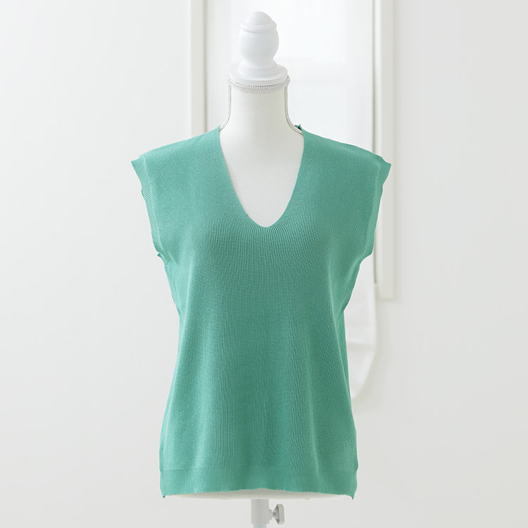 フレンチスリーブ ニット レディース トップス 韓国 送料無料 ジョイフィール joyfeel