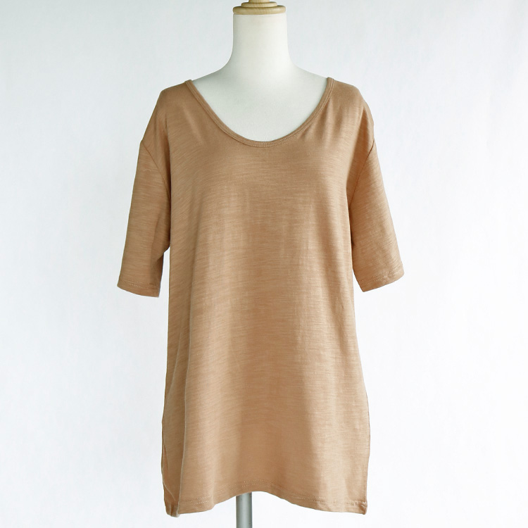 Tシャツ 半袖 レディース Vネック 韓国 送料無料 ジョイフィール joyfeel