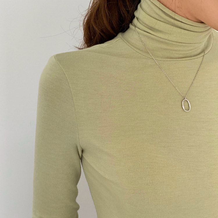 タートルネック トップス レディース 薄手 韓国 送料無料 ジョイフィール joyfeel