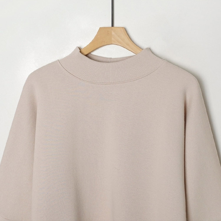 裏起毛 トレーナー レディース スウェット ハイネック トップス ショート丈 韓国 Dazzle ダズル