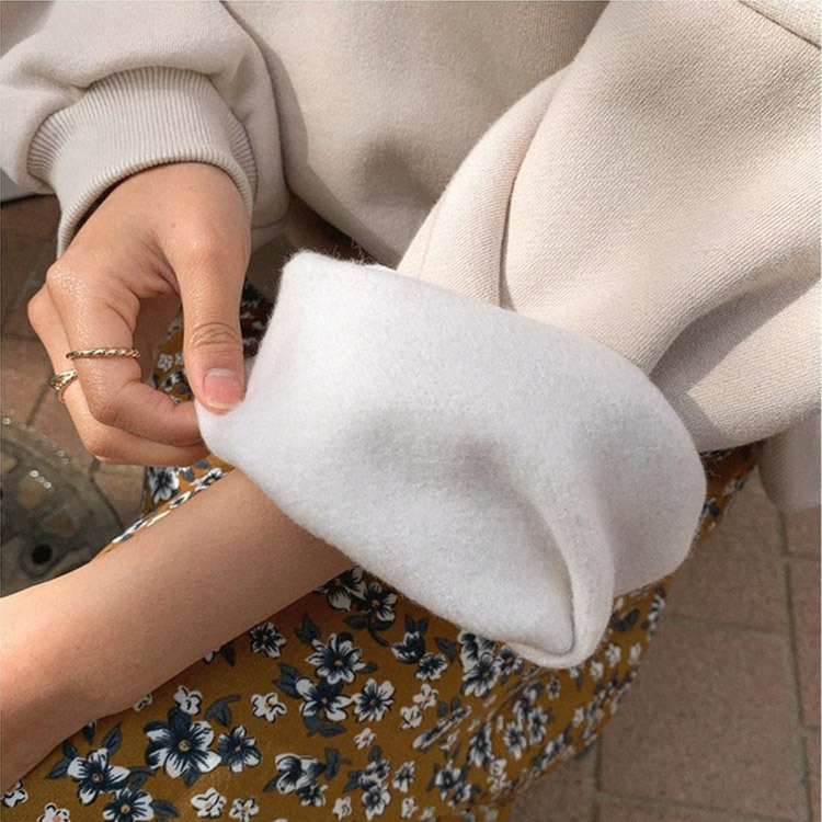 裏起毛 トレーナー レディース スウェット ハイネック トップス ショート丈 韓国 Dazzle ダズル