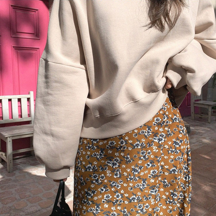 裏起毛 トレーナー レディース スウェット ハイネック トップス ショート丈 韓国 Dazzle ダズル